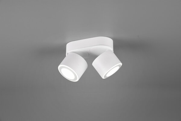 Trio 652910231 LED prisadené stropné bodové svietidlo Taurus 2x3,5W + 2x1,5W | 900lm | 3000K | IP20 - oddelené vypínače, biela