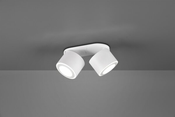 Trio 652910231 LED prisadené stropné bodové svietidlo Taurus 2x3,5W + 2x1,5W | 900lm | 3000K | IP20 - oddelené vypínače, biela