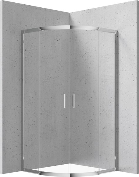 Deante Štvrťkruhový sprchový kút Funkia 90x90 cm - KYP 051K - bez vaničky