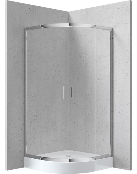 Deante Štvrťkruhový sprchový kút Funkia 90x90 cm - KYP 051K - bez vaničky