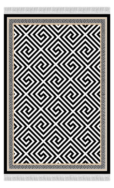 Koberec Motive 160x230 cm - čierna / biela