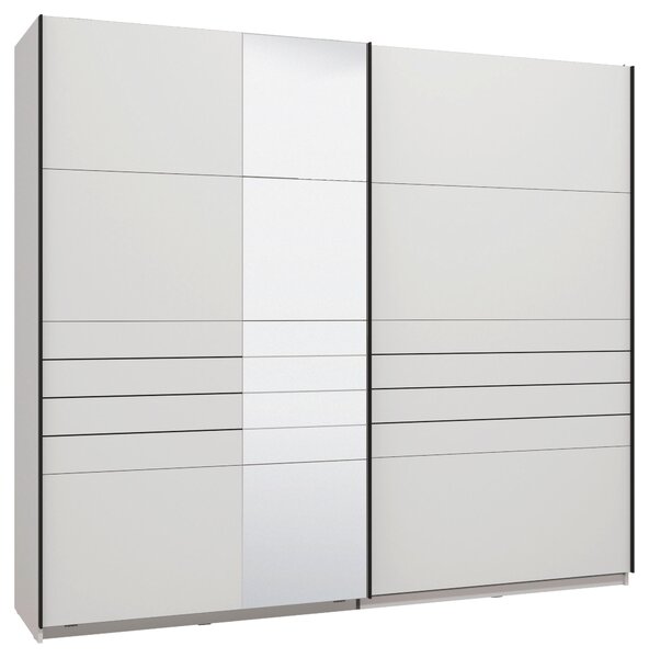 ŠAT. SKRIŇA S POSUV. DVERAMI, biela, 245/217,5/61 cm Xora - Skrine