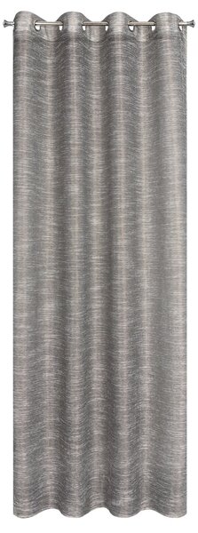 ZÁCLONA NA KRÚŽKOCH RACHEL 140X250 CM SIVÁ