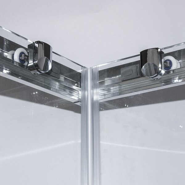 Roltechnik Outlet Štvorcový sprchovací kút OBS2 - bez vaničky ROTH-Variant: rozmery: 80x80 cm - (OBS2/80x80 - 4000703), ROTH-Profily: profily: brillant, výplň: transparent
