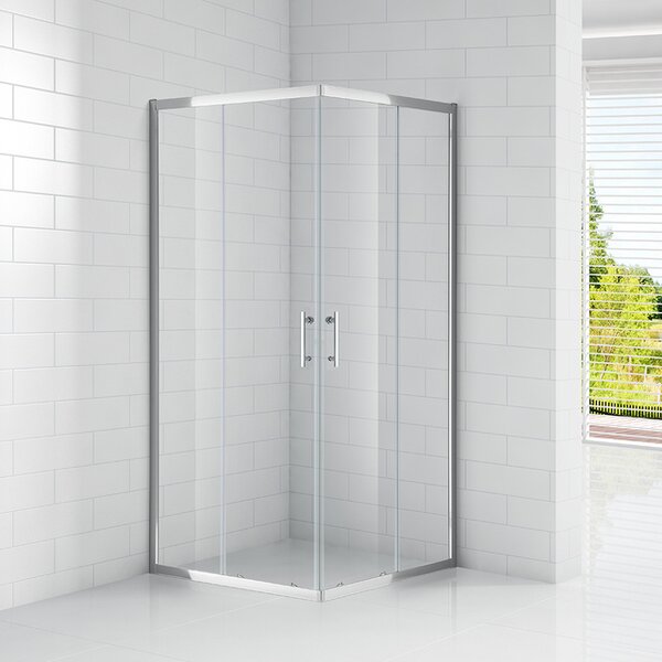 Roltechnik Outlet Štvorcový sprchovací kút OBS2 - bez vaničky ROTH-Variant: rozmery: 80x80 cm - (OBS2/80x80 - 4000703), ROTH-Profily: profily: brillant, výplň: transparent