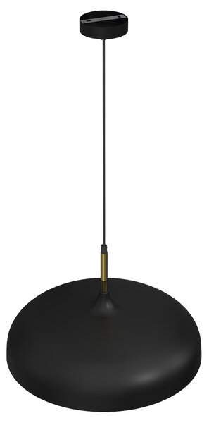 Závesné svietidlo Lincoln, 1x zlaté/čierne kovové tienidlo, (fi 45cm), b/g