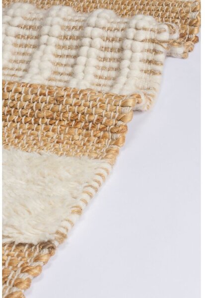 Flair Rugs , Kusový koberec Jubilant Medina Jute Natural/Ivory, 120x170, béžová, obývacia izba
