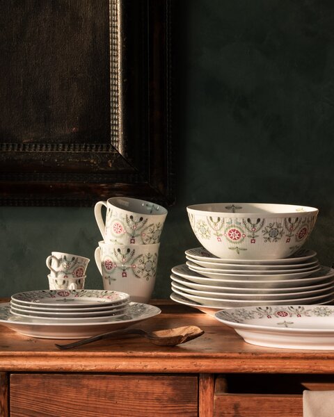 Porcelánový hlboký tanier Swedish Grace Winter Ø 25 cm