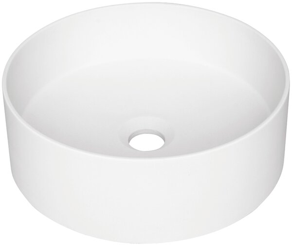 Deante Umývadlo na dosku Silia ø36 cm - CQS AU4S, granit, alabaster