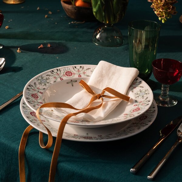 Porcelánový hlboký tanier Swedish Grace Winter Ø 25 cm