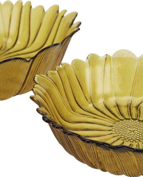 Sklenená misa Sunflower – set 2 ks