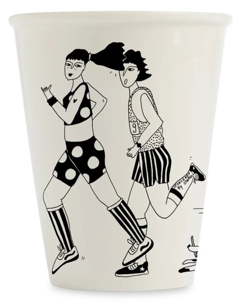 Porcelánový hrnek Running For Life 220 ml
