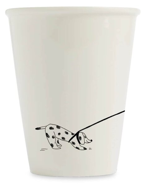 Porcelánový hrnek Dog Walker 220 ml