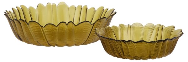 Sklenená misa Sunflower – set 2 ks