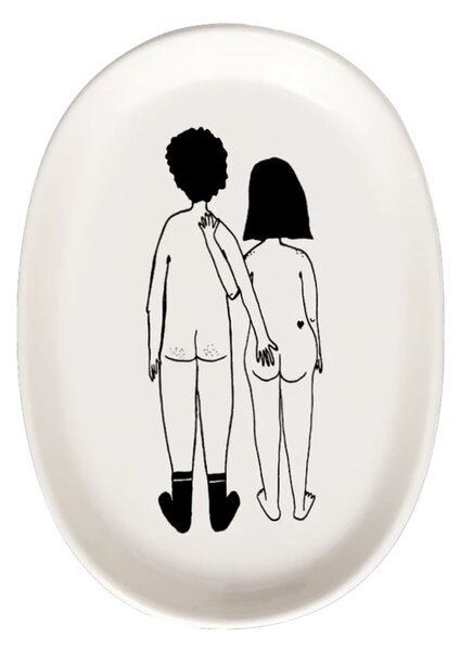Porcelánová mýdlenka Naked Couple