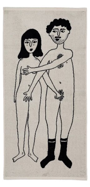 Bavlněný ručník Naked Couple 50 × 100 cm