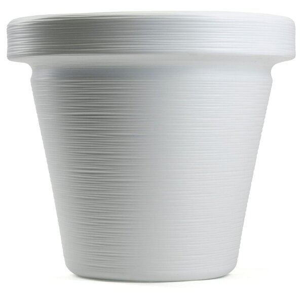 PLASTOVÝ KVETINÁČ SRTIA RIFLO 55X48 CM BIELA