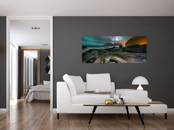 Obraz - Nočná scéna (120x50 cm)