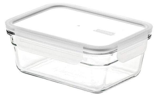 GLASSLOCK SKLENENÁ OBDĹŽNIKOVÁ NÁDOBA 900 ML BIELA