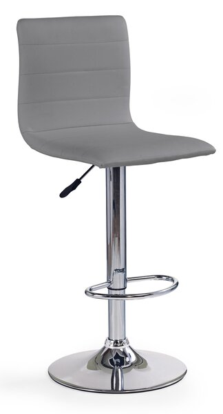 Barová stolička H-21 - sivá / chróm