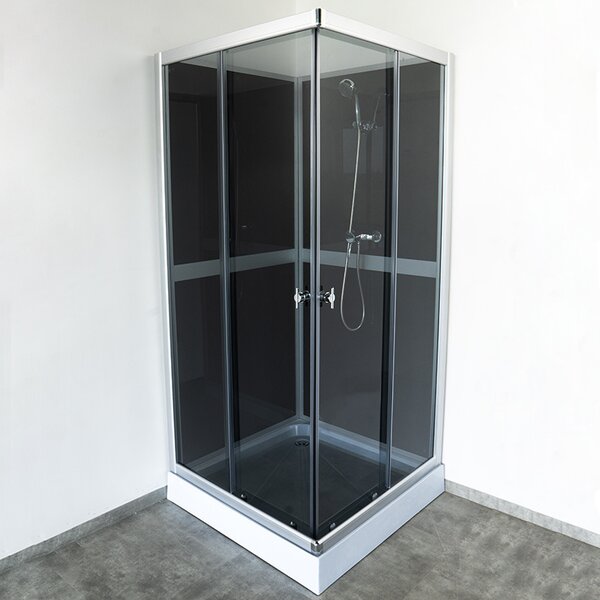 BPS-koupelny Sprchový box WSH309A GREY 80x80