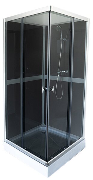 BPS-koupelny Sprchový box WSH309A GREY 80x80
