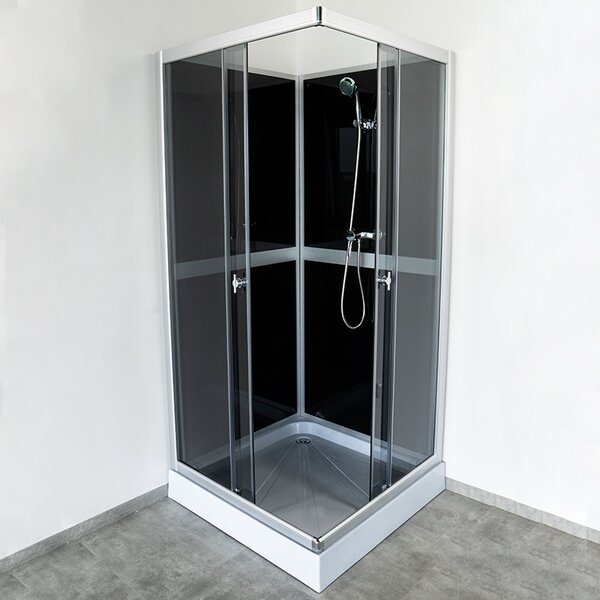 BPS-koupelny Sprchový box WSH309A GREY 80x80