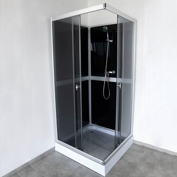 BPS-koupelny Sprchový box WSH309A GREY 80x80