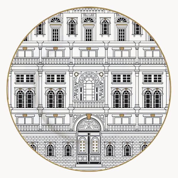 Porcelánové dezertné taniere Palazzo, 4 ks