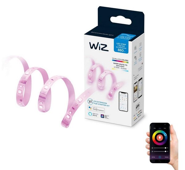 WiZ - LED RGBW Stmievateľný pásik 1m LED/11W/12V 2700-6500K Wi-Fi
