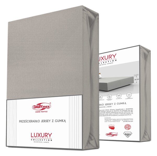 JERSEY PRESTIERADLO 90X200 CM, VÝŠKA 30 CM SIVÉ