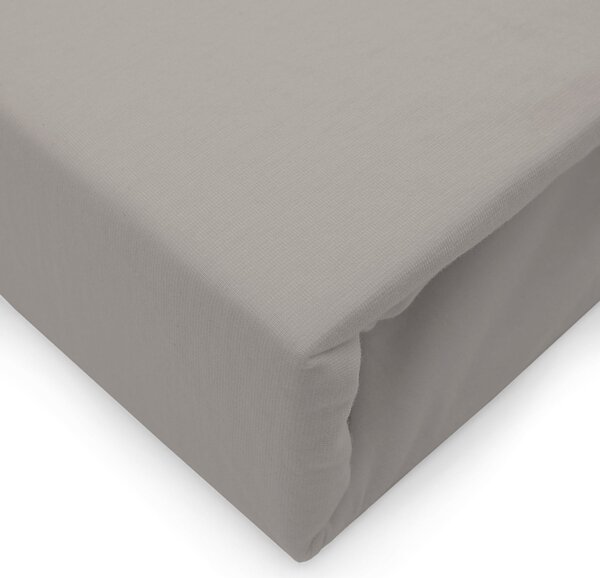JERSEY PRESTIERADLO 90X200 CM, VÝŠKA 30 CM SIVÉ