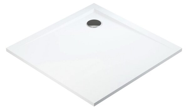 Polimat Štvorcová sprchová vanička z minerálneho kompozitu Perrito SQ 80x80 (90x90) POLIMAT-Farba: Biela, POLIMAT-Rozmery: 80x80