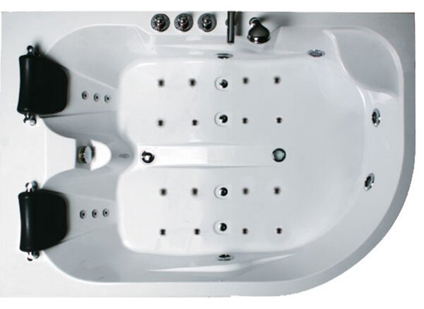 Terra Hydromasážna vírivá vaňa Carmen 631R 180x120, pravá