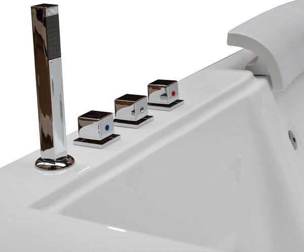 BPS-koupelny Hydromasážna vaňa DIABLO 666 II 180x150 s ohrevom vody