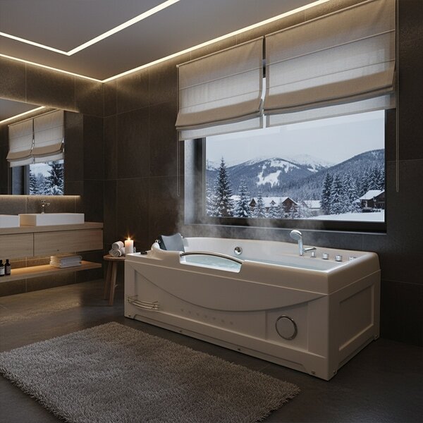BPS-koupelny Hydromasážna vírivá vaňa Ramzes 636 168x85