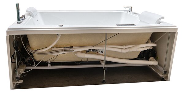 BPS-koupelny Hydromasážna vaňa DIABLO 666 II 180x150 s ohrevom vody