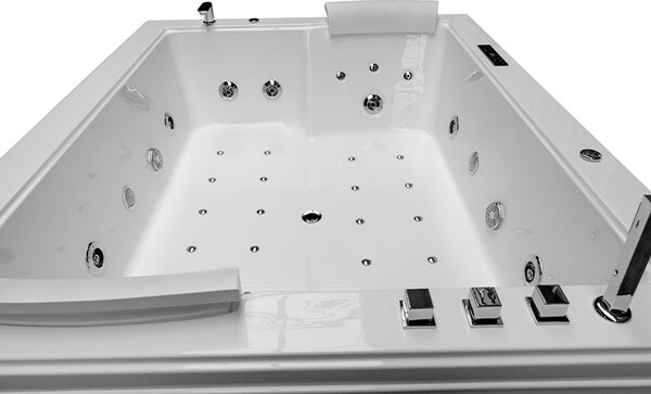 BPS-koupelny Hydromasážna vaňa DIABLO 666 II 180x150 s ohrevom vody
