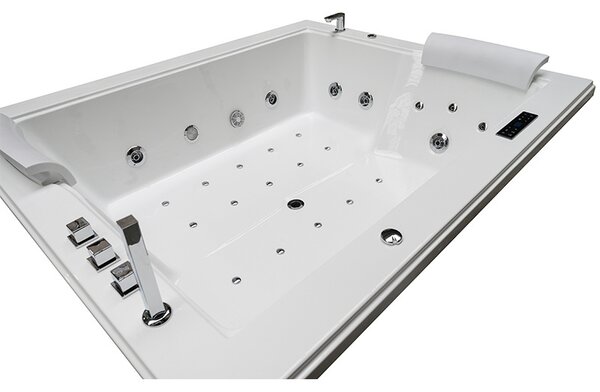 BPS-koupelny Hydromasážna vaňa DIABLO 666 II 180x150 s ohrevom vody