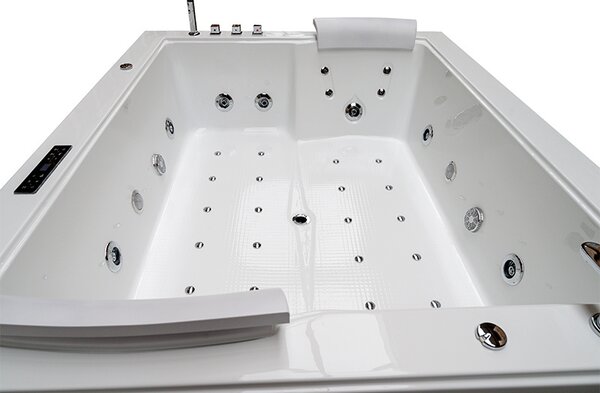 BPS-koupelny Hydromasážna vaňa DIABLO 666 II 180x150 s ohrevom vody