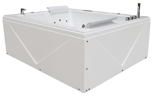 BPS-koupelny Hydromasážna vaňa DIABLO 666 II 180x150 s ohrevom vody