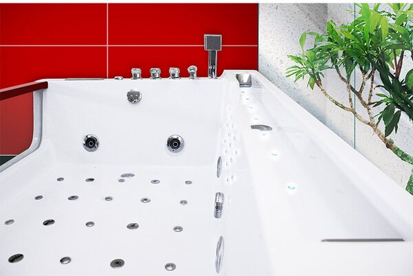 BPS-koupelny Hydromasážna vírivá vaňa IMPERIA 610H 180×120 s ohrevom vody