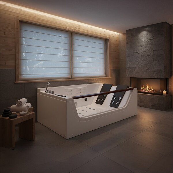 BPS-koupelny Hydromasážna vírivá vaňa IMPERIA 610H 180×120 s ohrevom vody
