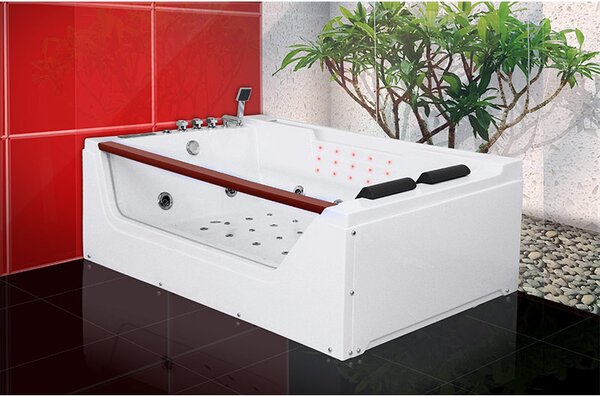 BPS-koupelny Hydromasážna vírivá vaňa IMPERIA 610H 180×120 s ohrevom vody