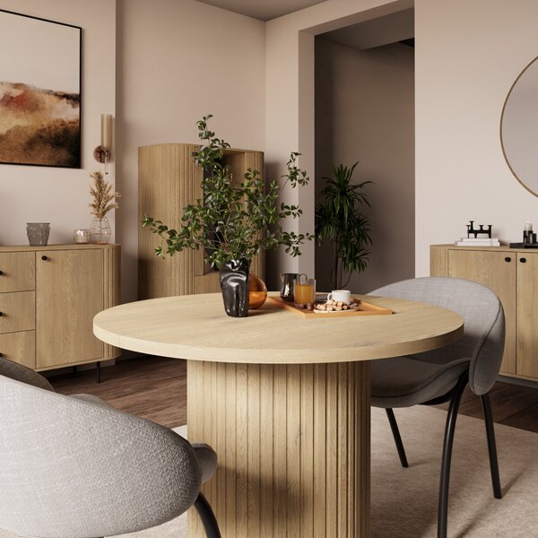NovýNábytok.sk Rozkladací jedálenský stôl Ovalina (dub). Vlastná spoľahlivá doprava až k Vám domov. 1147920