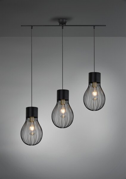 Trio R30223032 závesné stropné svietidlo Dave 3x40W | E27
