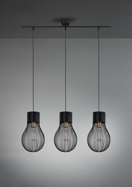 Trio R30223032 závesné stropné svietidlo Dave 3x40W | E27