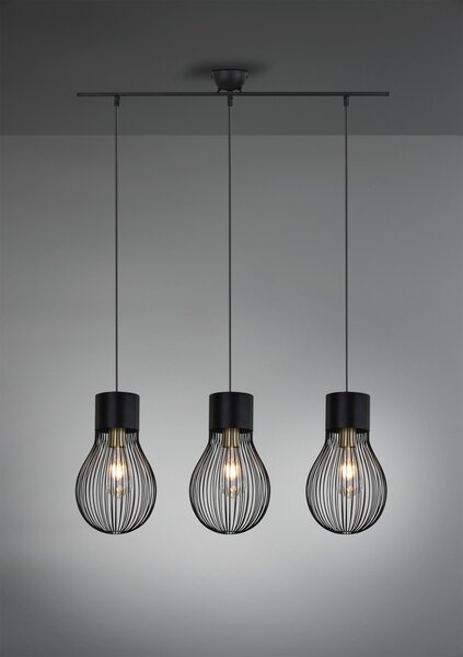 Trio R30223032 závesné stropné svietidlo Dave 3x40W | E27