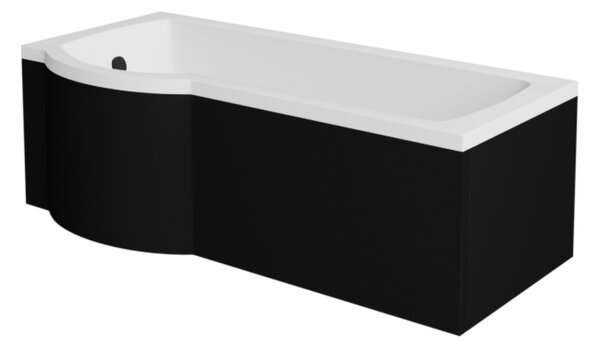 Besco Krycí panel k atypickej vani Inspiro Black P 150x70 (160x70, 170x70), čierny BESCO-Rozmery: 150x70, BESCO-Farba: Čierna mat
