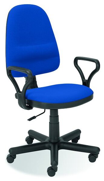 Kancelárska stolička s podrúčkami Bravo - modrá (C6)
